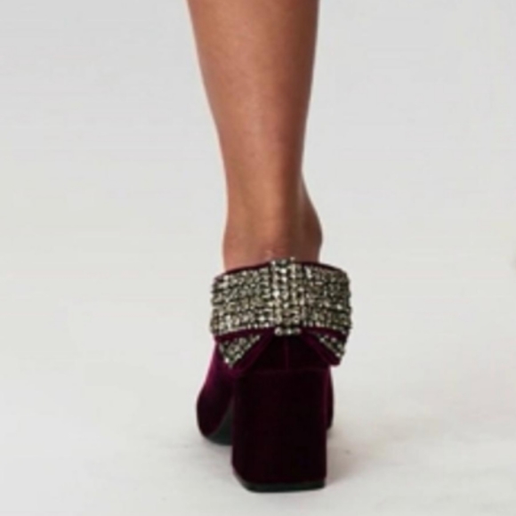 Tory burch black velvet rhinestone bow pump - Picture 3 of 5